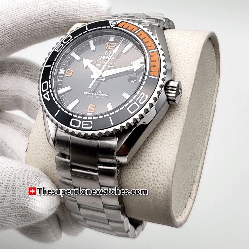 Omega Seamaster Planet Ocean 600M Steel On Steel Black Dial Exact 1:1 Super Clone 8900 Swiss Movement Replica Watch