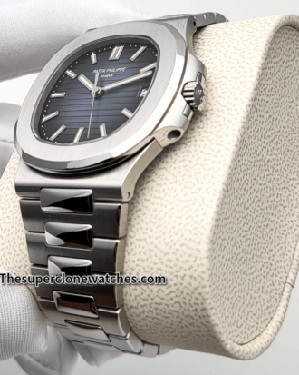 Patek Philippe Nautilus White Gold 5811/1G-001 Sunburst Blue Dial Exact 1:1 Super Clone 26-330 S C Swiss Movement Replica Watch