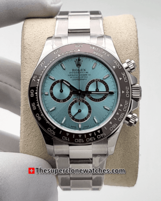 Rolex Cosmograph Daytona Platinum Ice Blue Dial 40mm Exact