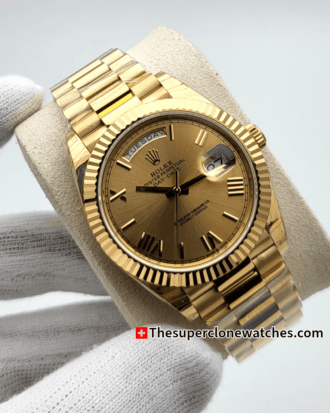 Rolex Day-Date 18kt Yellow Gold Champagne-colour Dial Exact (3)