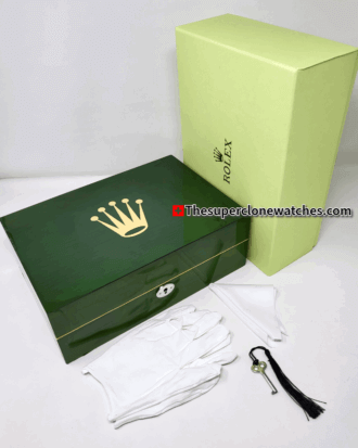 Rolex Watch Box Case Storage Multi 10 Watch Green Display