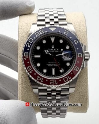 Rolex GMT Master II Pepsi Jubilee Bracelet Exact 1:1 Super Clone 3285 Swiss Movement Replica Watch Ref-126710BLRO